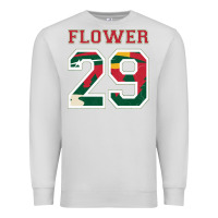 Dove Grey flower 29 wild goalie fleury minnesota pro ice hockey design Premium Sweatshirt - linhVisuals