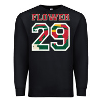 Black flower 29 wild goalie fleury minnesota pro ice hockey design Premium Sweatshirt - linhVisuals