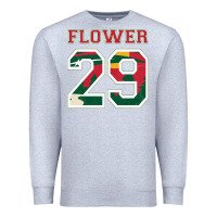 Heather Grey flower 29 wild goalie fleury minnesota pro ice hockey design Premium Sweatshirt - linhVisuals