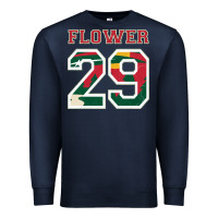 Navy flower 29 wild goalie fleury minnesota pro ice hockey design Premium Sweatshirt - linhVisuals