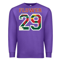 Purple flower 29 wild goalie fleury minnesota pro ice hockey design Premium Sweatshirt - linhVisuals