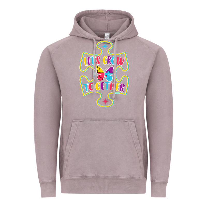 Let S Grow Together Vintage Hoodie by CowhideDigitalArt | Teevron
