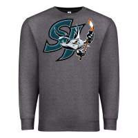 Charcoal Heather the barracuda san jose Premium Sweatshirt - linhVisuals