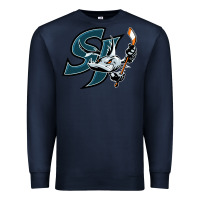 Navy the barracuda san jose Premium Sweatshirt - linhVisuals