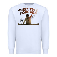 White freestyle dj 80s electronic dance music great concert Premium Sweatshirt - linhVisuals
