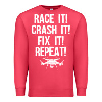 Cardinal funny drone racing design men women drone pilot rc racers Premium Sweatshirt - linhVisuals