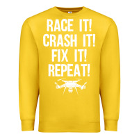 Lemon funny drone racing design men women drone pilot rc racers Premium Sweatshirt - linhVisuals