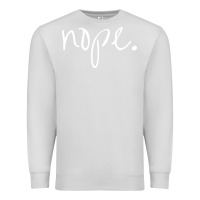 Dove Grey funny nope Premium Sweatshirt - linhVisuals