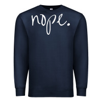 Navy funny nope Premium Sweatshirt - linhVisuals