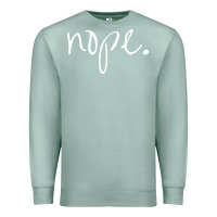 Seafoam funny nope Premium Sweatshirt - linhVisuals