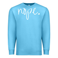 Ocean Blue funny nope Premium Sweatshirt - linhVisuals