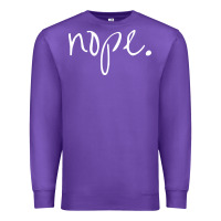 Purple funny nope Premium Sweatshirt - linhVisuals