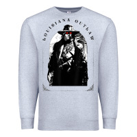 Heather Grey hunt showdown louisiana outlaw Premium Sweatshirt - linhVisuals