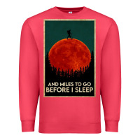Cardinal hiking and miles to go before i sleep Premium Sweatshirt - linhVisuals