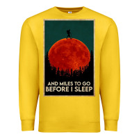Lemon hiking and miles to go before i sleep Premium Sweatshirt - linhVisuals