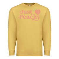 Antique Gold just peachy retro 70s georgia peaches summer fruit Premium Sweatshirt - linhVisuals