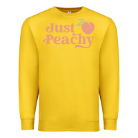 Lemon just peachy retro 70s georgia peaches summer fruit Premium Sweatshirt - linhVisuals