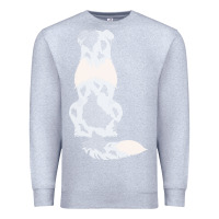 Heather Grey australian shepherd Premium Sweatshirt - linhVisuals