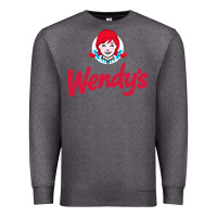 Charcoal Heather wendys restaurant Premium Sweatshirt - linhVisuals