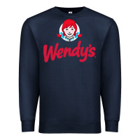 Navy wendys restaurant Premium Sweatshirt - linhVisuals