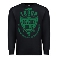 Black troop beverly hills single color Premium Sweatshirt - linhVisuals
