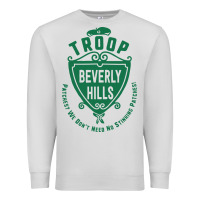 Dove Grey troop beverly hills single color Premium Sweatshirt - linhVisuals