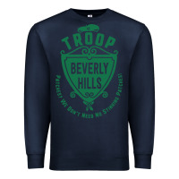Navy troop beverly hills single color Premium Sweatshirt - linhVisuals