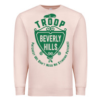 Pale Pink troop beverly hills single color Premium Sweatshirt - linhVisuals