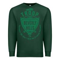Sports Green troop beverly hills single color Premium Sweatshirt - linhVisuals