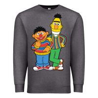 Charcoal Heather bert and ernie Premium Sweatshirt - linhVisuals