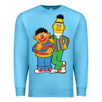 Ocean Blue bert and ernie Premium Sweatshirt - linhVisuals