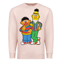 Pale Pink bert and ernie Premium Sweatshirt - linhVisuals