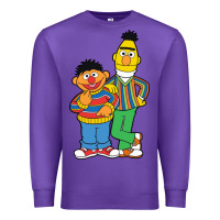 Purple bert and ernie Premium Sweatshirt - linhVisuals