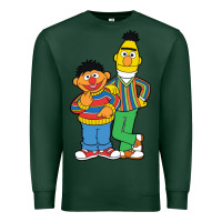 Sports Green bert and ernie Premium Sweatshirt - linhVisuals