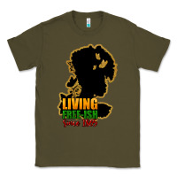 Army Green Living free-ish since 1865 Classic Tee - HowdyJamesFarm