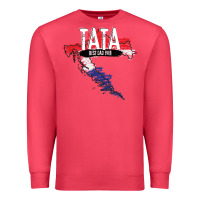 Cardinal mens tata croatian father croatia bester papa father's day Premium Sweatshirt - linhVisuals