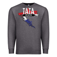Charcoal Heather mens tata croatian father croatia bester papa father's day Premium Sweatshirt - linhVisuals