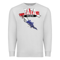 Dove Grey mens tata croatian father croatia bester papa father's day Premium Sweatshirt - linhVisuals