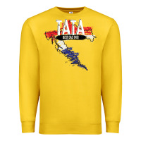 Lemon mens tata croatian father croatia bester papa father's day Premium Sweatshirt - linhVisuals