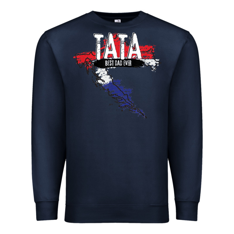 Mens Tata Croatian Father Croatia Bester Papa Father's Day Premium Sweatshirt by linhVisuals | Teevron