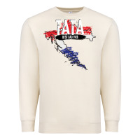 Sandshell mens tata croatian father croatia bester papa father's day Premium Sweatshirt - linhVisuals