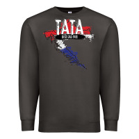 Smoke mens tata croatian father croatia bester papa father's day Premium Sweatshirt - linhVisuals