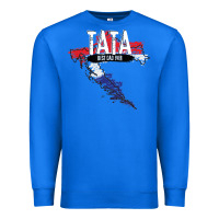 True Royal mens tata croatian father croatia bester papa father's day Premium Sweatshirt - linhVisuals