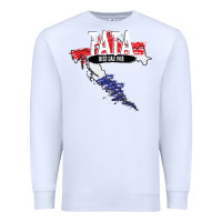 White mens tata croatian father croatia bester papa father's day Premium Sweatshirt - linhVisuals