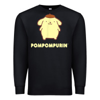 Black pompompurin character front and back t shirt Premium Sweatshirt - linhVisuals