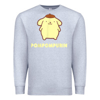 Heather Grey pompompurin character front and back t shirt Premium Sweatshirt - linhVisuals