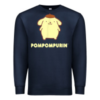 Navy pompompurin character front and back t shirt Premium Sweatshirt - linhVisuals