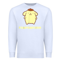 White pompompurin character front and back t shirt Premium Sweatshirt - linhVisuals