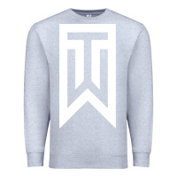 Heather Grey tiger Premium Sweatshirt - linhVisuals