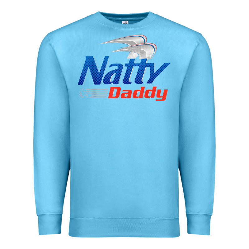 Mens Natty Daddy Dad Bod Light Humor Beer Lover Father's Day Premium Sweatshirt by linhVisuals | Teevron